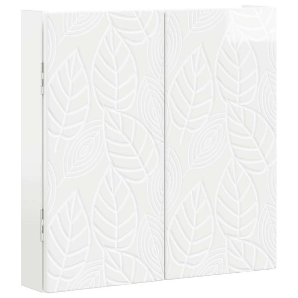 Кабинет за дартборд DELFT Бял гланц 52,5 x 10,5 x 53,5 см
