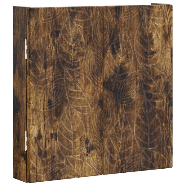 Кабинет за дартборд DELFT Опушен дъб 52,5 x 10,5 x 53,5 см