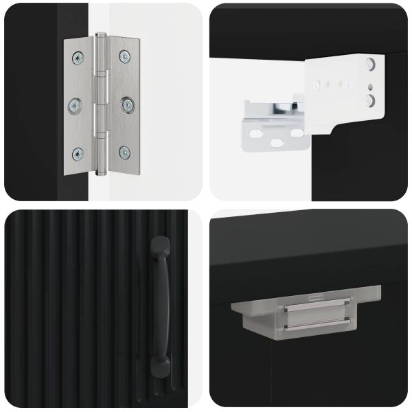Кабинет за дартборд HOORN Черно 52,5 x 10,5 x 53,5 см