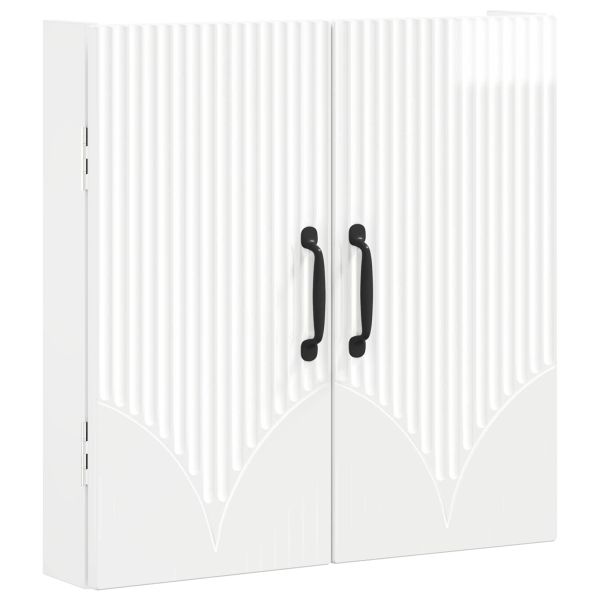 Кабинет за дартборд HOORN Бял гланц 52,5 x 10,5 x 53,5 см