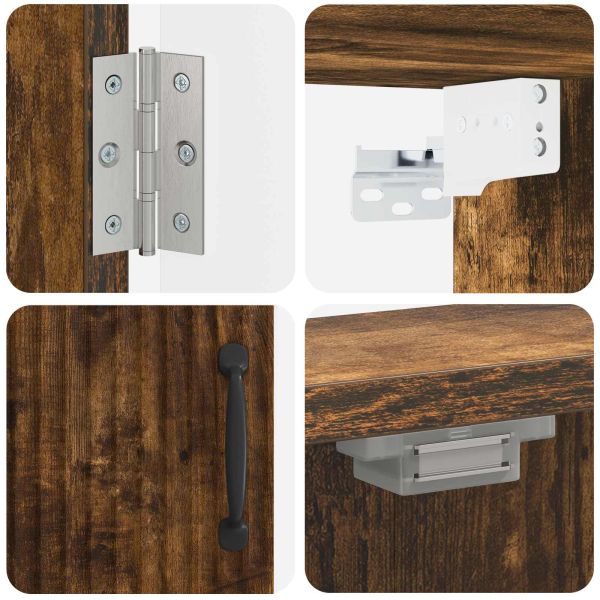 Кабинет за дартборд HOORN Опушен дъб 52,5 x 10,5 x 53,5 см