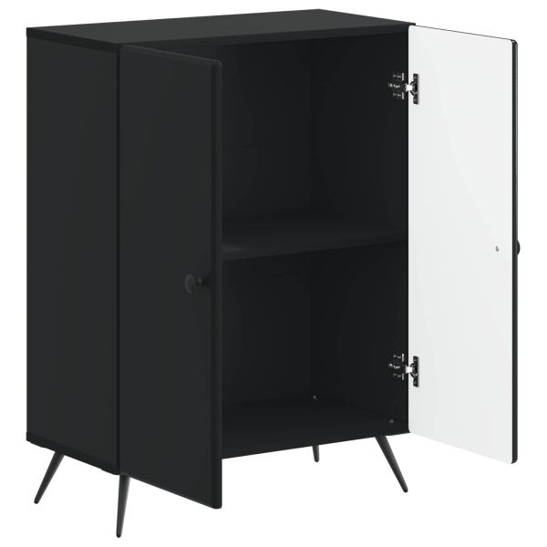 Шкаф за баня BREDA Черно 59,5 x 31 x 80 см Инженерна дървесина