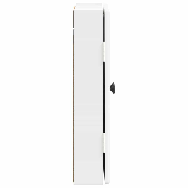 Кабинет за дартборд BREDA Бял гланц 52,5 x 10,5 x 53,5 см
