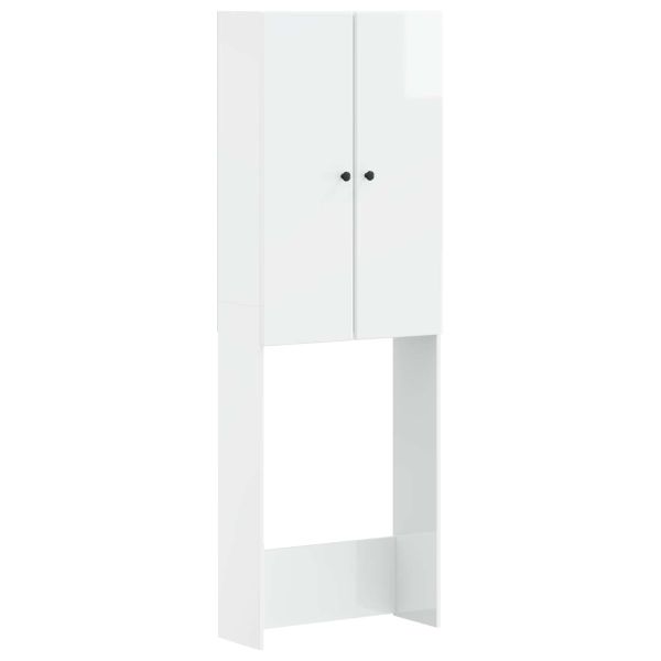 Тоалетна Шкаф BREDA Бял гланц 66 x 25,5 x 190 см