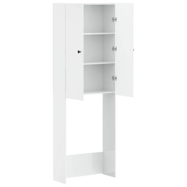 Тоалетна Шкаф BREDA Бял гланц 66 x 25,5 x 190 см