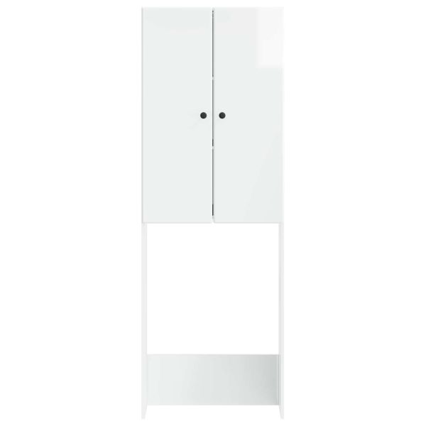 Тоалетна Шкаф BREDA Бял гланц 66 x 25,5 x 190 см