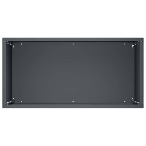 Градинска саксия 2 бр. Антрацит 40 x 20 x 40 см