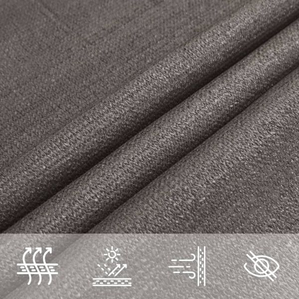 311104 Sunshade Sail 160 g/m² Anthracite 3/4x3 m HDPE