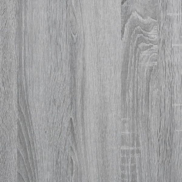 Шкаф витрина, сив сонома, 100x8,5x58 см, инженерно дърво