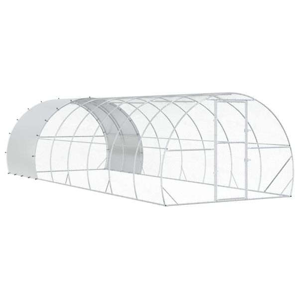 Кокошарник Сребристо 800 x 300 x 200 см Поцинкована стомана