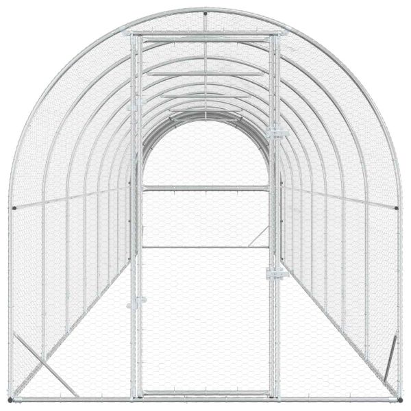 Кокошарник Сребристо 1000 x 200 x 200 см Поцинкована стомана