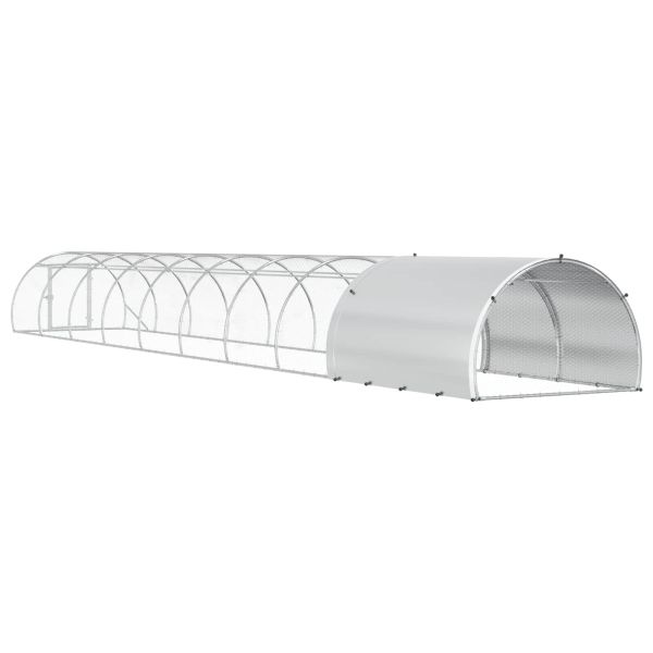 Кокошарник Сребристо 1000 x 150 x 100 см Поцинкована стомана