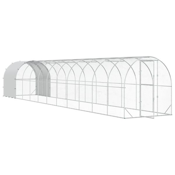 Кокошарник Сребристо 1200 x 200 x 200 см Поцинкована стомана
