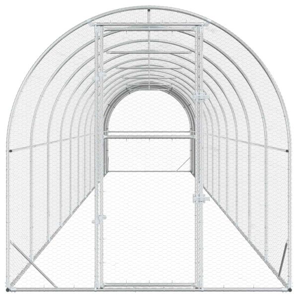 Кокошарник Сребристо 1200 x 200 x 200 см Поцинкована стомана