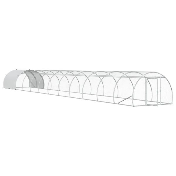 Кокошарник Сребристо 1200 x 150 x 100 см Поцинкована стомана
