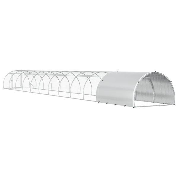 Кокошарник Сребристо 1200 x 150 x 100 см Поцинкована стомана
