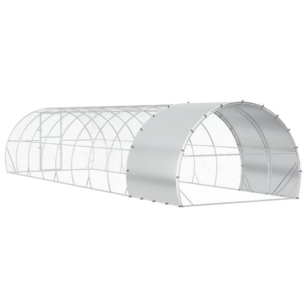 Кокошарник Сребристо 1000 x 300 x 200 см Поцинкована стомана