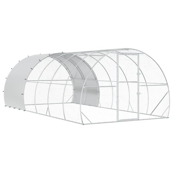 Кокошарник Сребристо 600 x 300 x 200 cm Поцинкована стомана