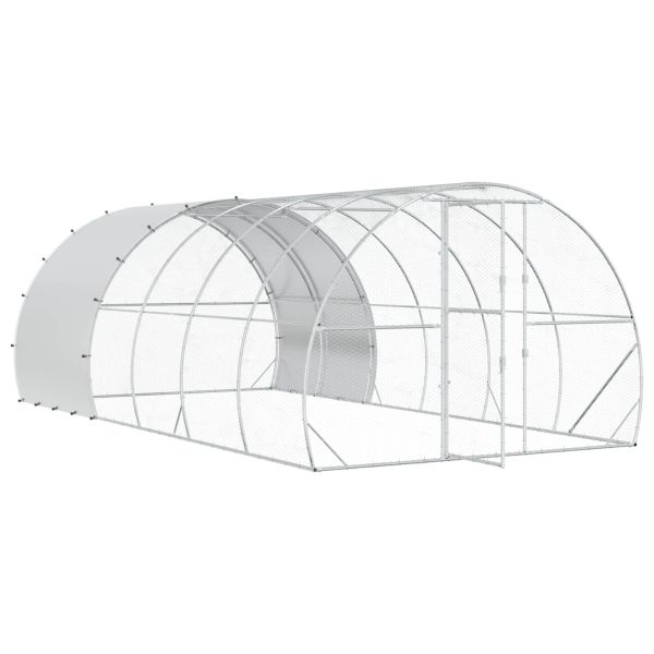 Кокошарник Сребристо 600 x 300 x 200 cm Поцинкована стомана