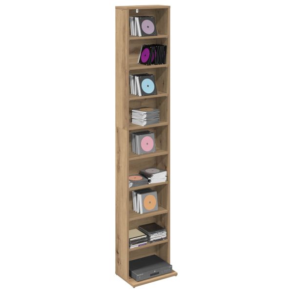 Кабинет за CD Дъб артизан 33 x 23,5 x 175 см