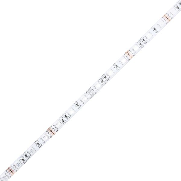 Рамка за легло с табла и LED осветление, бетонно сив, 75x190 см