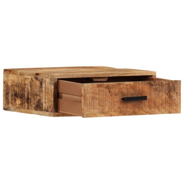 Стенно нощно шкафче 40x30x13,5 см масивно мангово дърво