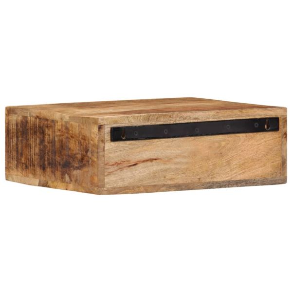 Стенно нощно шкафче 40x30x13,5 см масивно мангово дърво