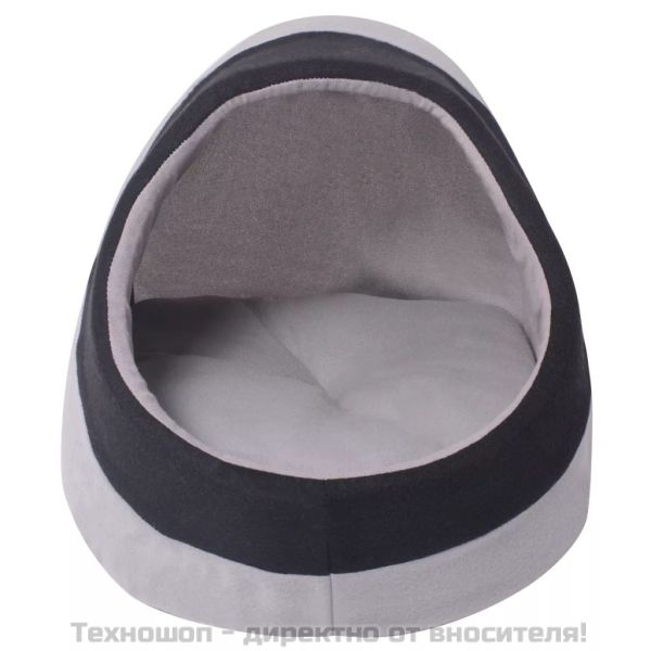 Къща за котка, сиво и черно, L