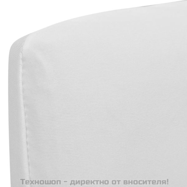 Покривни калъфи за столове, еластични, 4 бр, бели