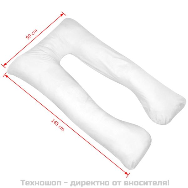 Възглавница за бременност, 90x145 см, бяла