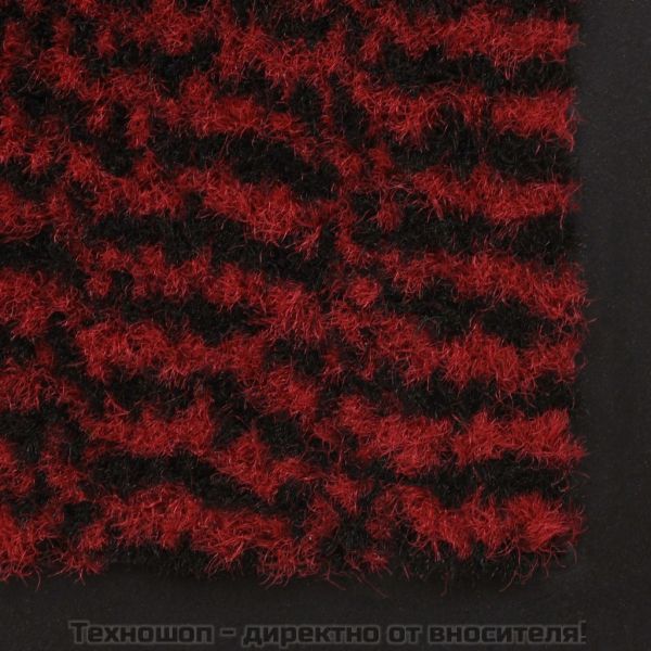 Правоъгълна изтривалка, усукани влакна, 90х150 см, червена