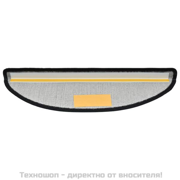 Изтривалки за стълби, 15 бр., 56x17x3 см, антрацит, полукръгли