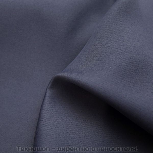 Затъмняваща завеса с метални халки, антрацит, 290x245 см