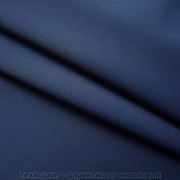 Затъмняващи завеси с куки, 2 бр, сини, 140x175 см