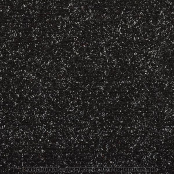 Изтривалки за стълби, самозалепващи се, 15 бр., 65x21x4 см, черни, с правоъгълен кант