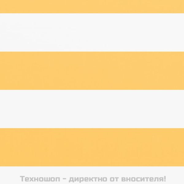 Балконски параван, бяло и жълто, 120x500 см, оксфорд плат