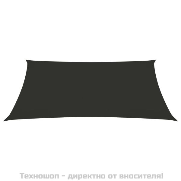 Платно-сенник, Оксфорд текстил, правоъгълно, 3x4 м, антрацит