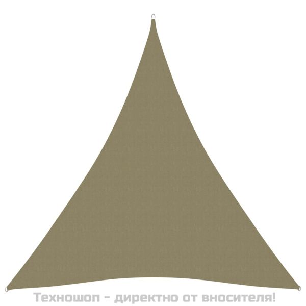 Платно-сенник, Оксфорд плат, триъгълно, 3x4x4 м, бежово