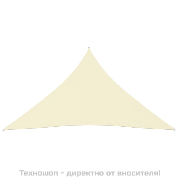Платно-сенник, Оксфорд плат, триъгълно, 3x4x4 м, кремаво