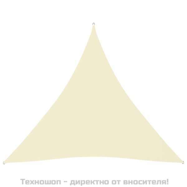 Платно-сенник, Оксфорд плат, триъгълно, 4,5x4,5x4,5 м, кремаво