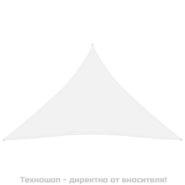 Платно-сенник, Оксфорд плат, триъгълно, 3,6x3,6x3,6 м, бяло