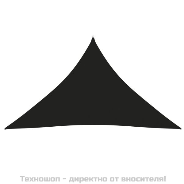 Платно-сенник, Оксфорд текстил, триъгълно, 3,5x3,5x4,9 м, черно