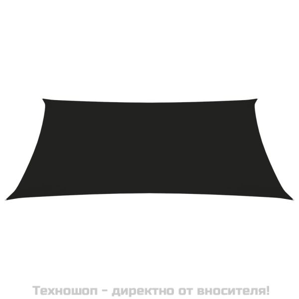 Платно-сенник, Оксфорд текстил, трапец, 3/5x4 м, черно