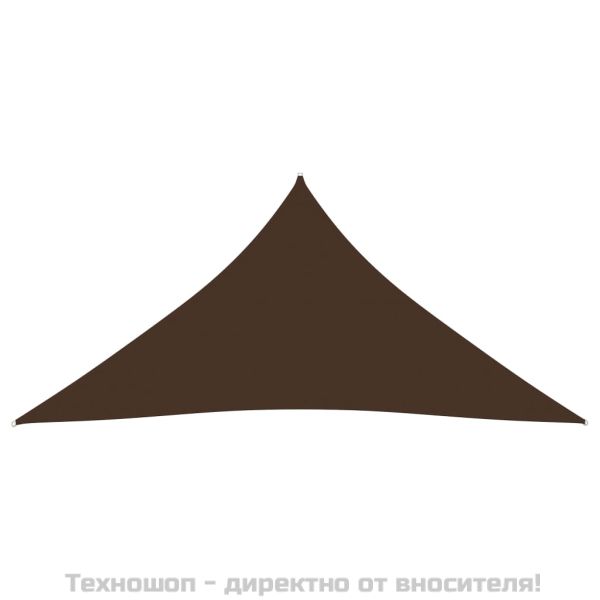 Платно-сенник, Оксфорд плат, триъгълно, 5x6x6 м, кафяво