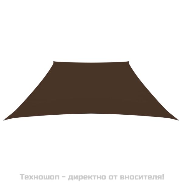 Платно-сенник, Оксфорд текстил, трапец, 2/4x3 м, кафяво