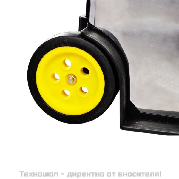 Кутия за инструменти на колела, 3 отделения, цвят сребърен