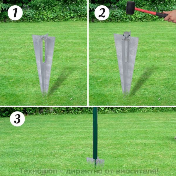 Оградна мрежа, стомана, 10 x 0,8 м, зелена