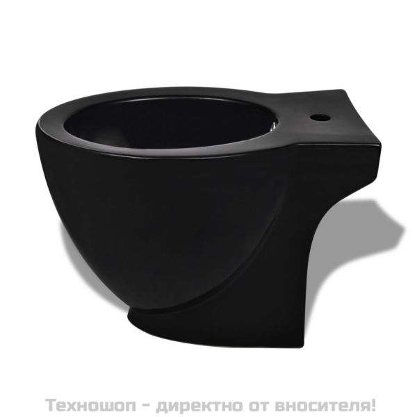 Стоящо биде, кръгло, черна висококачествена керамика