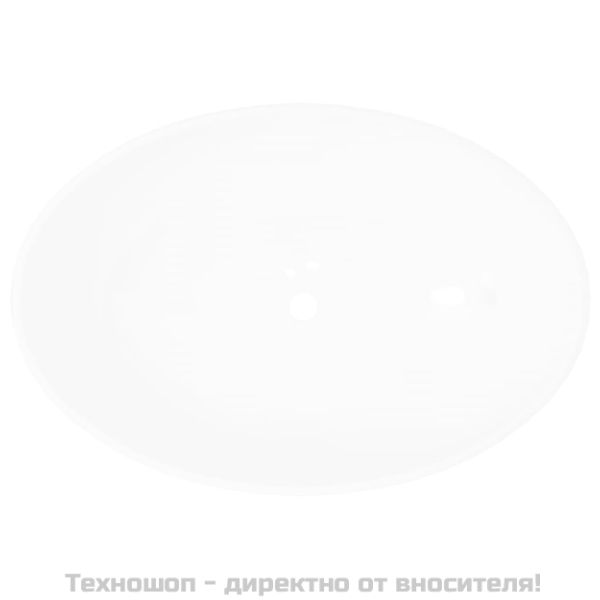 Луксозна керамична мивка с овална форма, бяла, 40x33 см