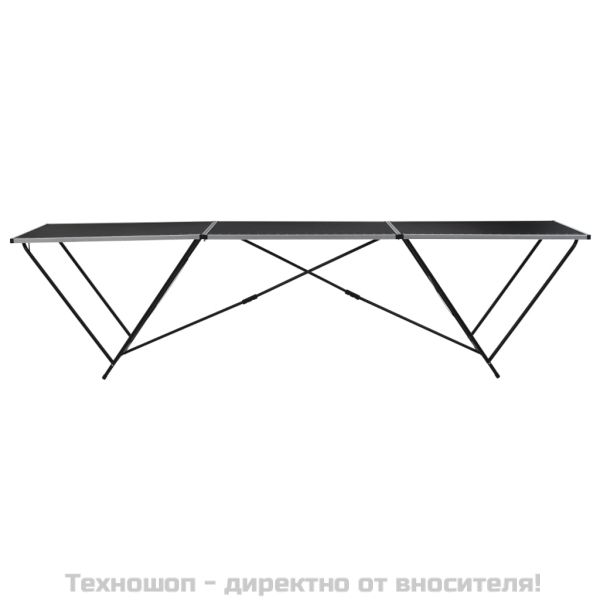 Сгъваема маса за лепене на тапети, МДФ и алуминий, 300x60x78 см